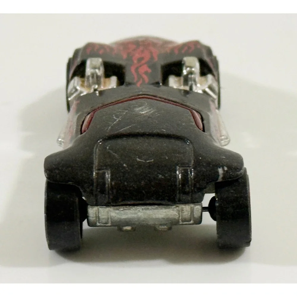 Hot Wheels Twin Mill Kids 1:64 Black Red Flame Dual Engine Diecast Car B43